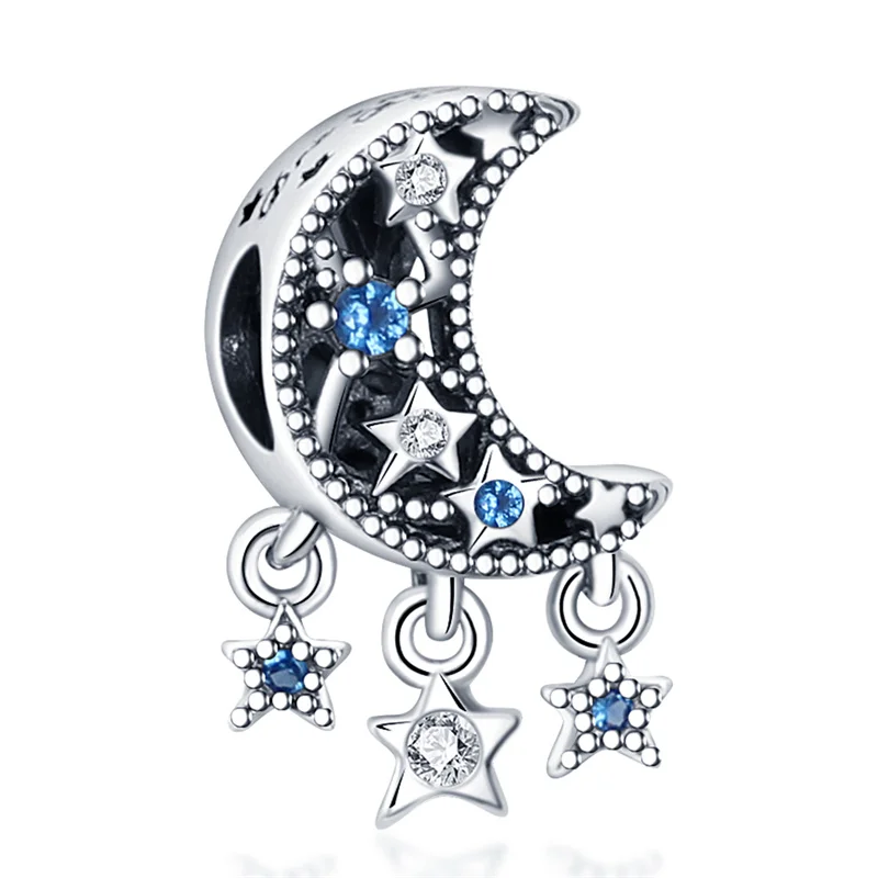New Hot Sale 925 Silver Blue Series Moon Star Beads Suitable For Original Pandora Charm Bracelet DIY Ladies Girl Fashion Jewelry
New Hot Sale 925 Silver Blue Series Moon Star Beads Suitable For Original Pandora Charm Bracelet DIY Ladies Girl Fashion Jewelry