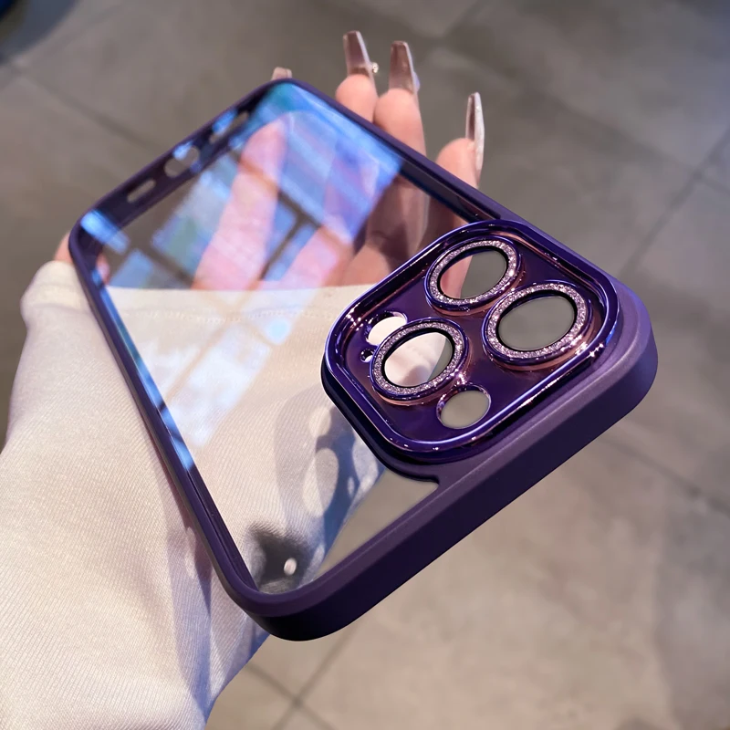 2022 Luxury Glitter Diamond Clear Case for iPhone 14 13 12 11 Pro Max Plus Lens Protection Plating Shockproof Hybrid Armor Cover
2022 Luxury Glitter Diamond Clear Case for iPhone 14 13 12 11 Pro Max Plus Lens Protection Plating Shockproof Hybrid Armor Cover
