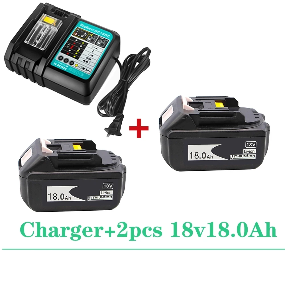 Original BL1860 Rechargeable Battery 18V 18000mAh Lithium Ion for Makita 18v Battery BL1840 BL1850 BL1830 BL1860B
Original BL1860 Rechargeable Battery 18V 18000mAh Lithium Ion for Makita 18v Battery BL1840 BL1850 BL1830 BL1860B