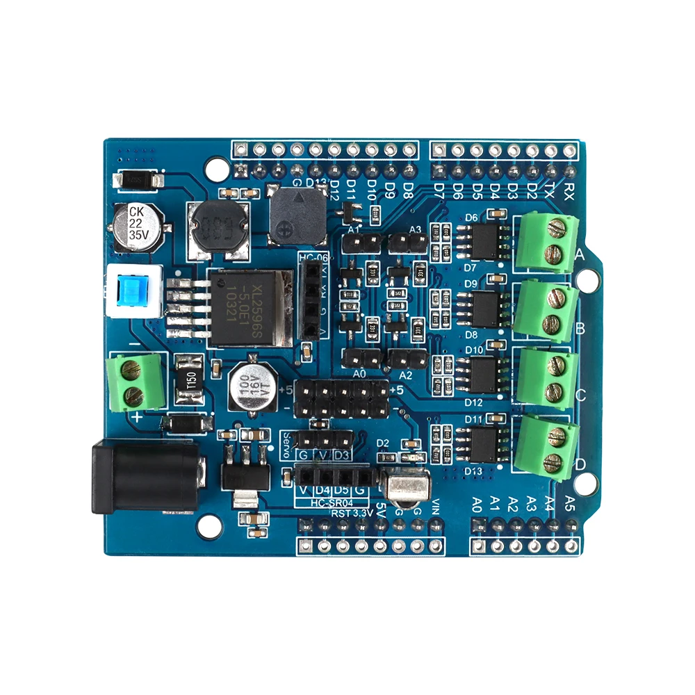 L9110S DC Stepper Motor Driver Shield with 4 Ways Drive Expansion Circuit Board For Arduino Building Robotics Car DIY Electronic
L9110S DC Stepper Motor Driver Shield with 4 Ways Drive Expansion Circuit Board For Arduino Building Robotics Car DIY Electronic