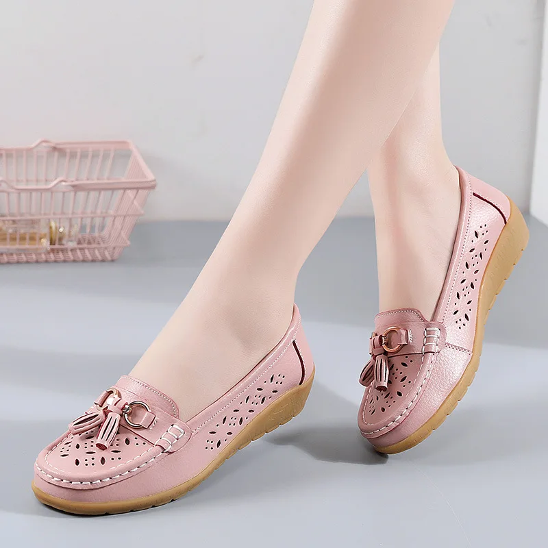 Women Flats Summer Women Genuine Leather Shoes With Low Heels Slip On Casual Flat Shoes Women Loafers Soft Nurse Ballerina Shoes
Women Flats Summer Women Genuine Leather Shoes With Low Heels Slip On Casual Flat Shoes Women Loafers Soft Nurse Ballerina Shoes