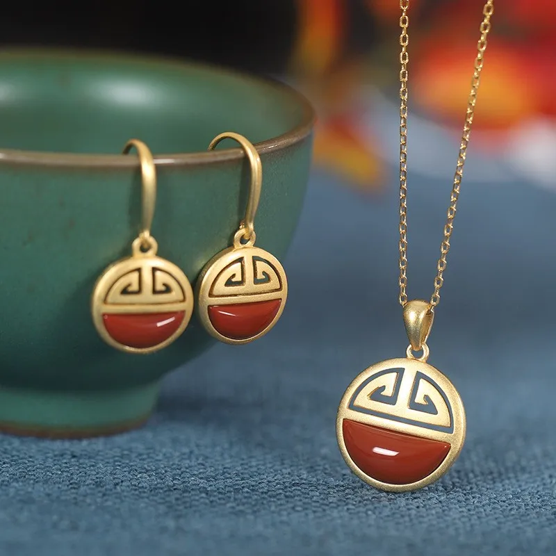 XL616 ZFSILVER 925 Silver Fashion Trendy South Red Agate Gold Lucky Moon Earrings Ring Necklaces For Women Wedding Jewelry Girls
XL616 ZFSILVER 925 Silver Fashion Trendy South Red Agate Gold Lucky Moon Earrings Ring Necklaces For Women Wedding Jewelry Girls