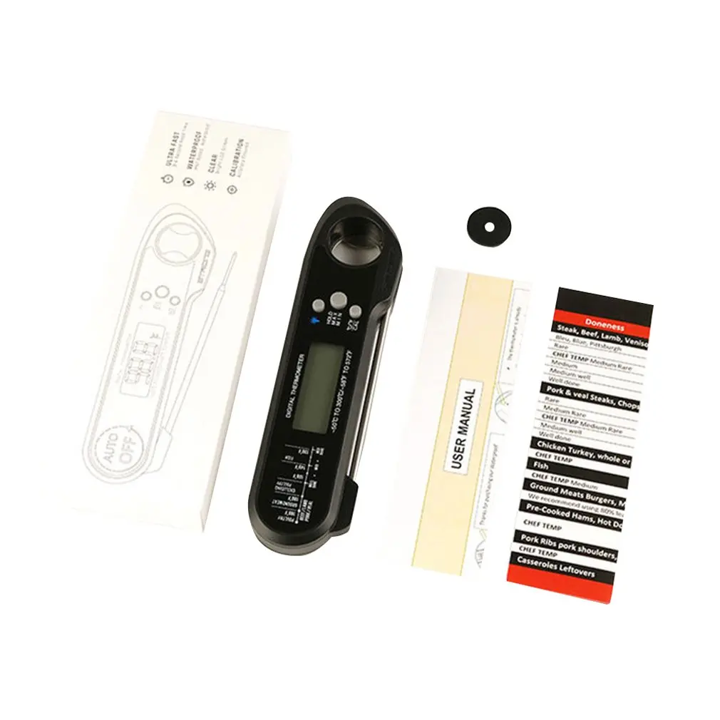 FM004 Professional Waterproof Digital Food Thermometer Pyrometer with Folding Foldable Probe for Kitchen Food Cooking
FM004 Professional Waterproof Digital Food Thermometer Pyrometer with Folding Foldable Probe for Kitchen Food Cooking