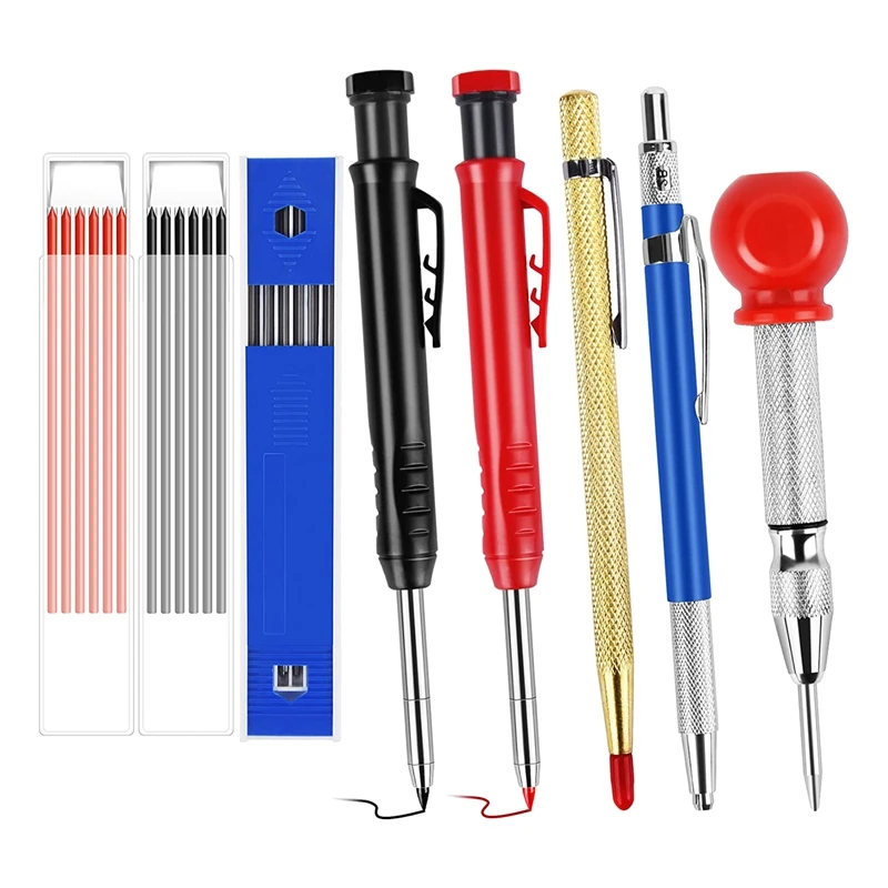 8Pcs Mechanical Carpenter Pencils Set For Woodworking Architect Construction, 3Pcs Carpenter Pencils With Marker Refills
8Pcs Mechanical Carpenter Pencils Set For Woodworking Architect Construction, 3Pcs Carpenter Pencils With Marker Refills