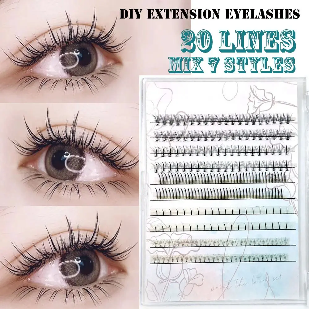 Lines Women Beauty Wispy Eyelash Extension Self Grafting Cluster Eyelashes Mix 7 Styles DIY Individual False Eyelashes
Lines Women Beauty Wispy Eyelash Extension Self Grafting Cluster Eyelashes Mix 7 Styles DIY Individual False Eyelashes