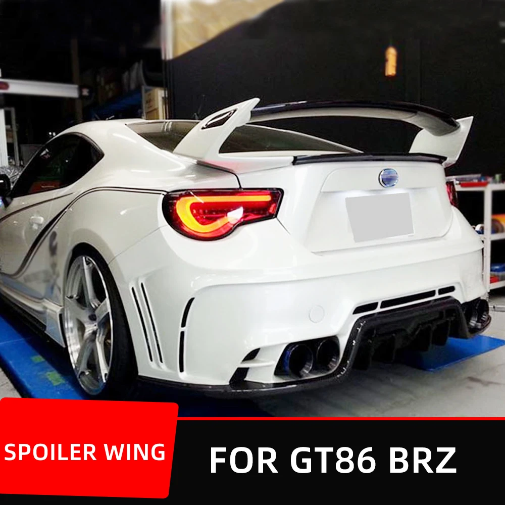 

For Toyota GT86 For Subaru BRZ Rowen Style Carbon Fiber FRP Rear Trunk Lid Boot Car Spoiler Wings Exterior Tuning Accessories