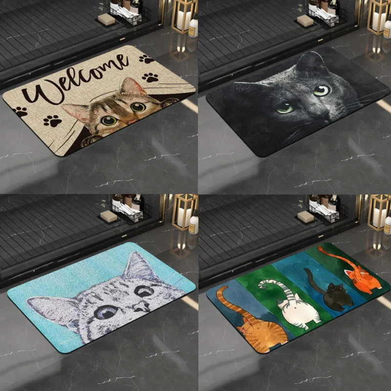 Cute Cats Doormat Non-Slip Door Mat Waterproof Rugs Indoor Universal Welcome Mat Front Door Mud Absorbent for Floor Entrance
Cute Cats Doormat Non-Slip Door Mat Waterproof Rugs Indoor Universal Welcome Mat Front Door Mud Absorbent for Floor Entrance