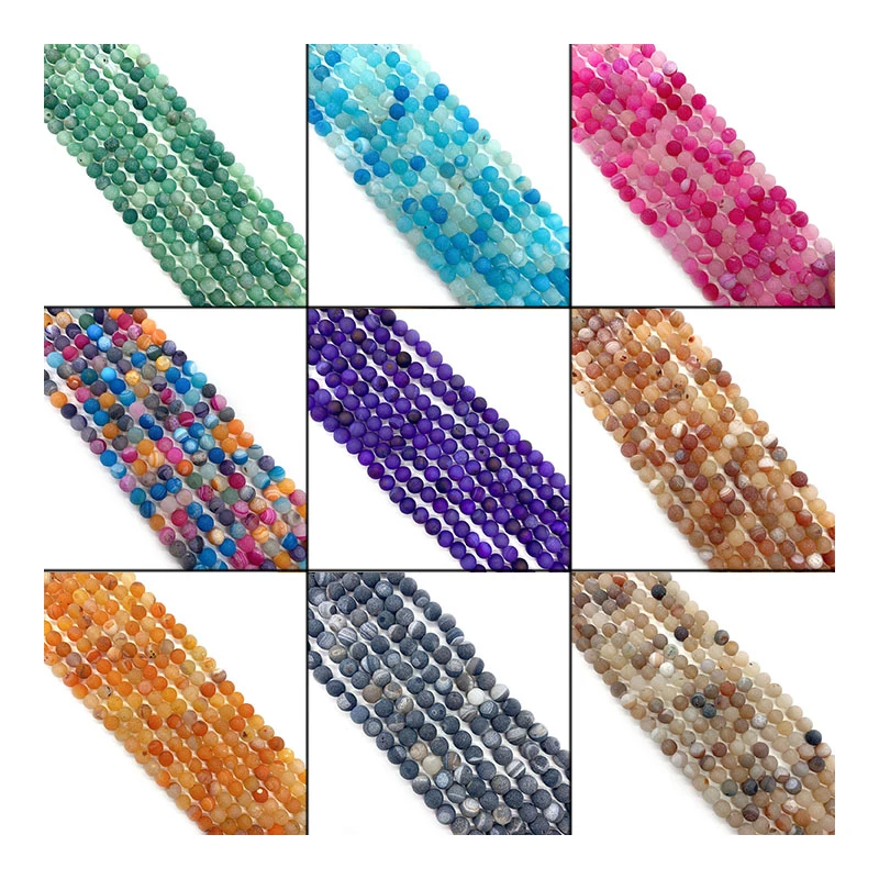 Natural Stone Frosted Agate Beads Loose Spacer Beads for Jewelry Making DIY Bracelets Necklace Earrings for Women Accessories
Natural Stone Frosted Agate Beads Loose Spacer Beads for Jewelry Making DIY Bracelets Necklace Earrings for Women Accessories