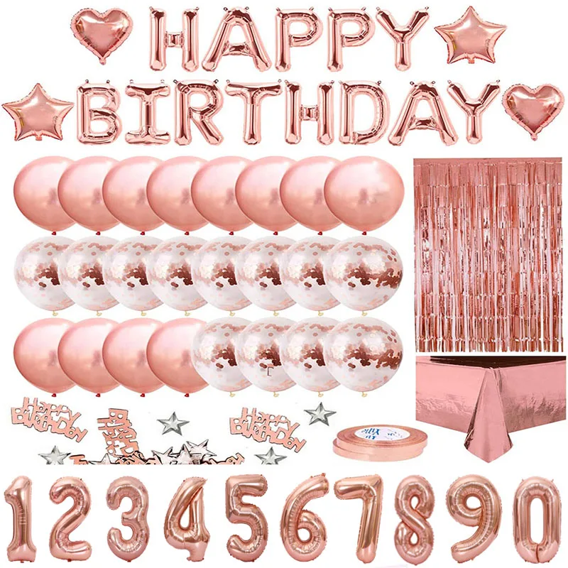 Rose Gold Number Foil Balloons Happy Birthday Party Decorations Adult Kids Boy Girl 1 2 3 5 10 11 15 25 30 35 40 50 60 Year Old
Rose Gold Number Foil Balloons Happy Birthday Party Decorations Adult Kids Boy Girl 1 2 3 5 10 11 15 25 30 35 40 50 60 Year Old