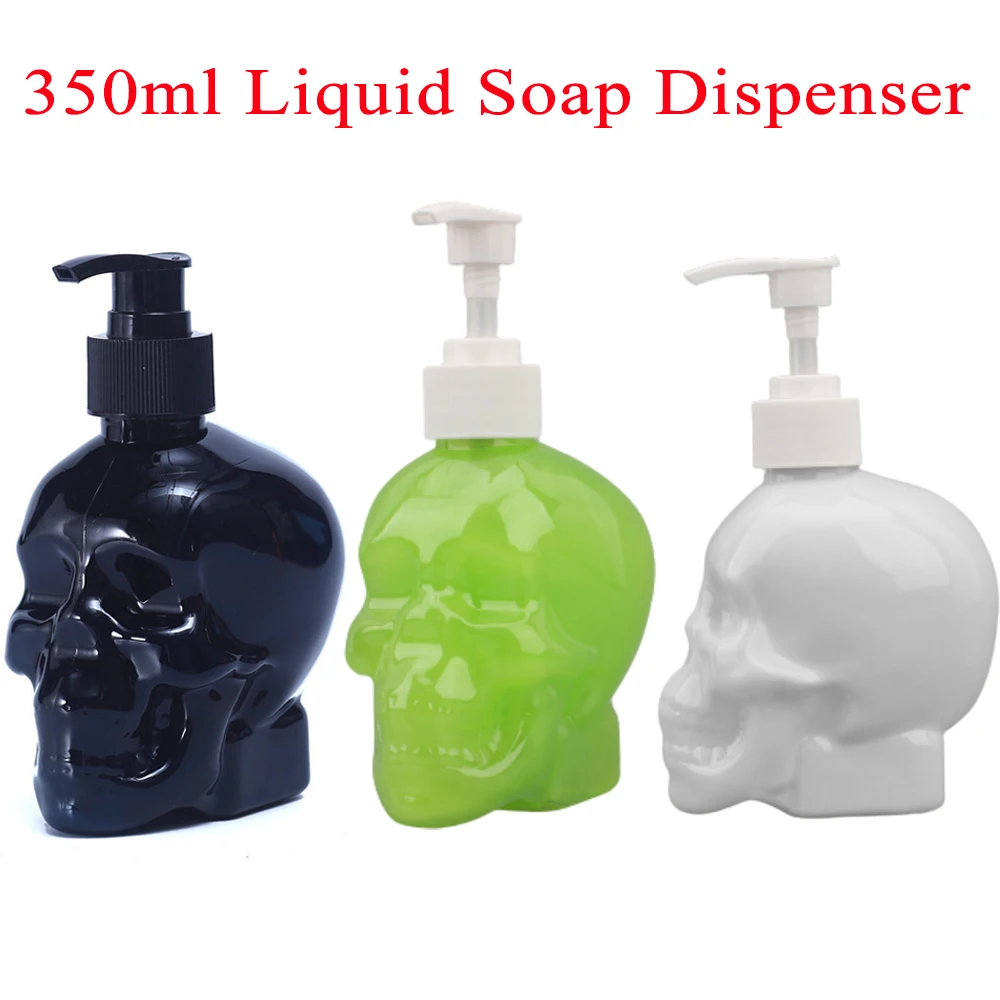 350ml Creative Skull Shape Liquid Soap Fillable Bottle Soap Dispenser Hand Soap Shower Gel Shampoo Transparent Empty Bottle
350ml Creative Skull Shape Liquid Soap Fillable Bottle Soap Dispenser Hand Soap Shower Gel Shampoo Transparent Empty Bottle