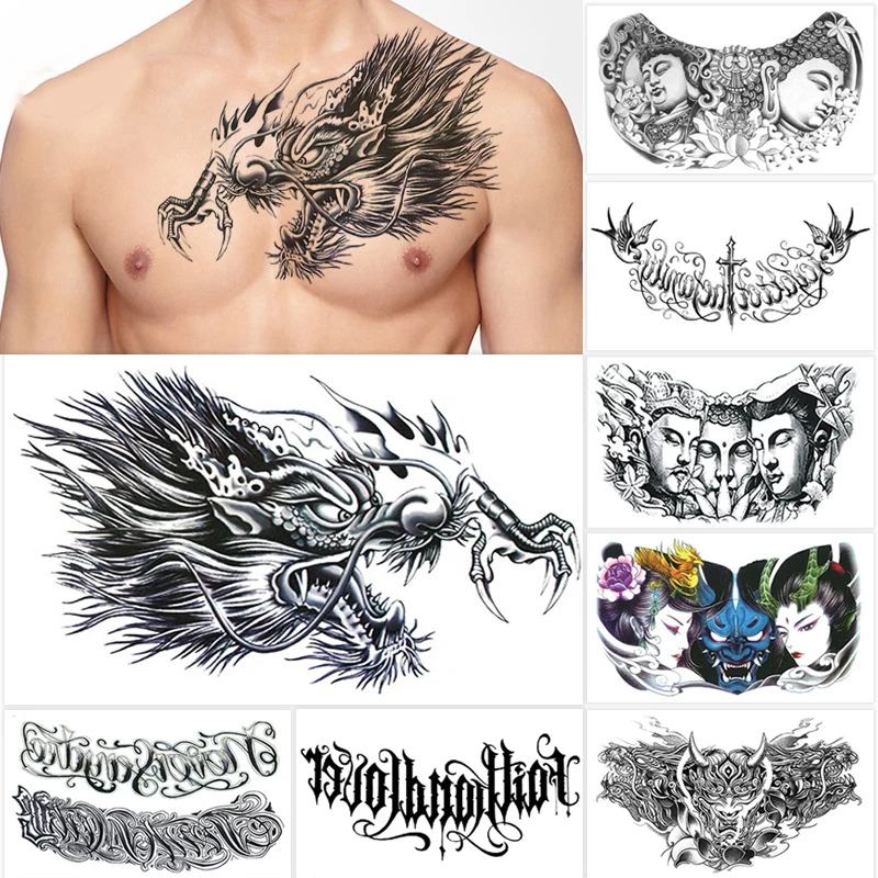 Temporari Tattoo Stickers Black Dragon Bodi Tattoo Chest Fake Tattoo Temporary Tattoos Man Harry Style Tatouage Temporaire Homme
Temporari Tattoo Stickers Black Dragon Bodi Tattoo Chest Fake Tattoo Temporary Tattoos Man Harry Style Tatouage Temporaire Homme
