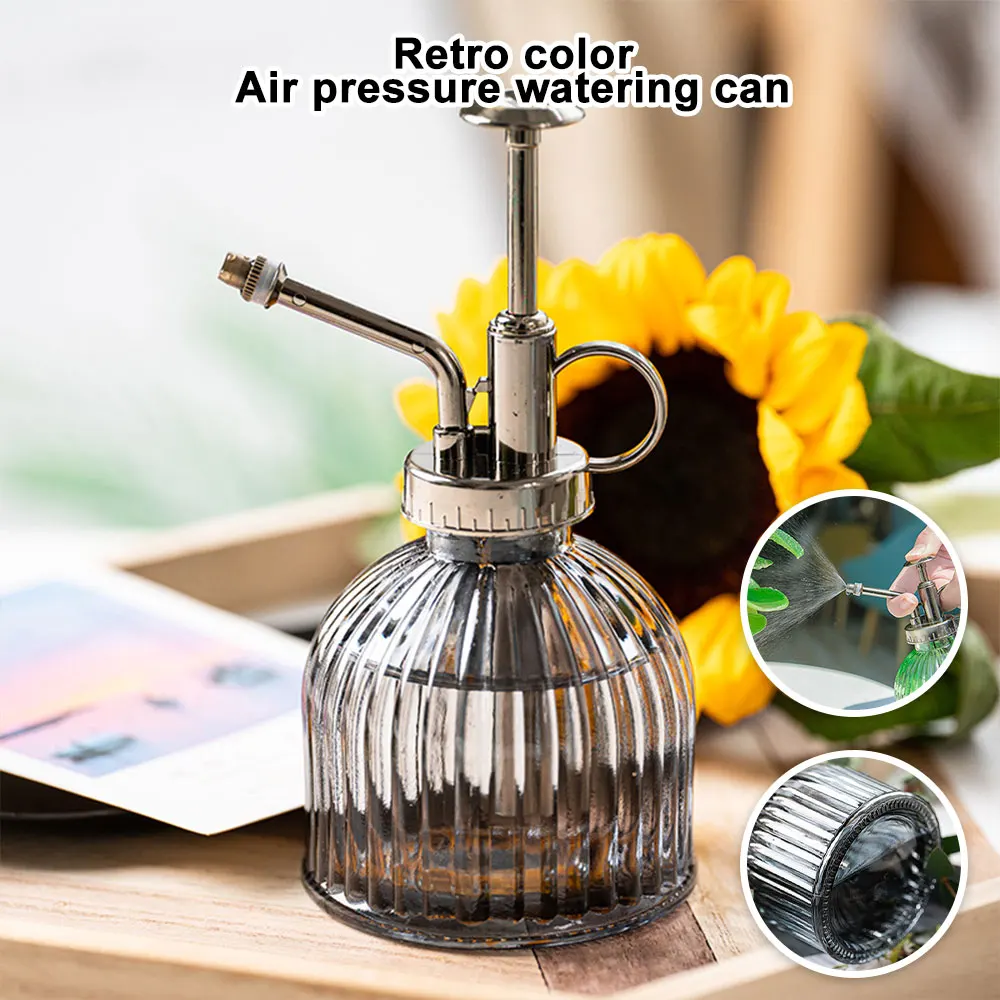 Mini Vintage Stained Glass Watering Can Plant Atomizer Watering Can with Pump Irrigation Tool
Mini Vintage Stained Glass Watering Can Plant Atomizer Watering Can with Pump Irrigation Tool