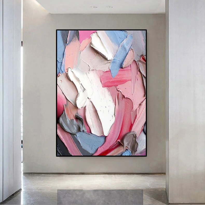 Hand-painted Oil Painting Canvas Abstract Decorative Painting Thick Texture Series Entrance Corridor Hanging Painting Frameless
Hand-painted Oil Painting Canvas Abstract Decorative Painting Thick Texture Series Entrance Corridor Hanging Painting Frameless