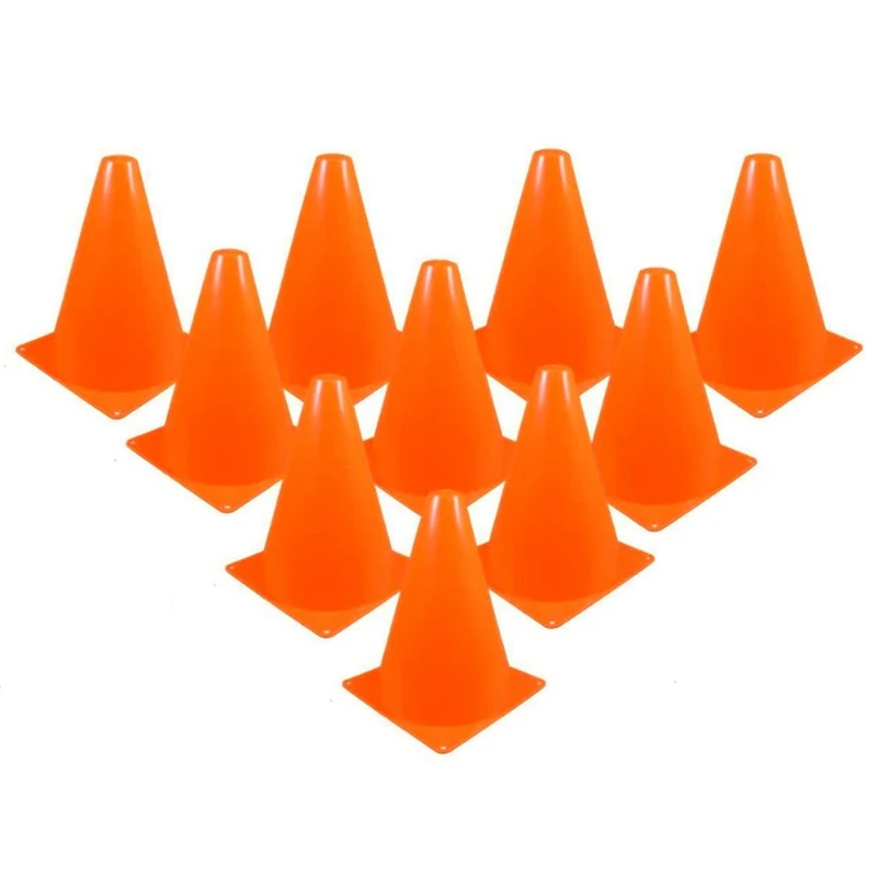 10 Pcs Traffic Cones - 7 Inch Of Multipurpose Construction Theme Party Sports Activity Cones For Football Training
10 Pcs Traffic Cones - 7 Inch Of Multipurpose Construction Theme Party Sports Activity Cones For Football Training