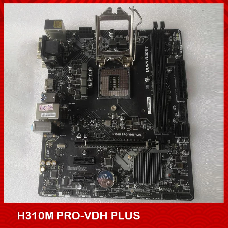 Original Desktop Motherboard For Msi H310M PRO-VDH PLUS LGA1151 DDR4 32GB PCI-E 3.0 SATA3 USB3.1 Gen1 Micro ATX Fully Tested
Original Desktop Motherboard For Msi H310M PRO-VDH PLUS LGA1151 DDR4 32GB PCI-E 3.0 SATA3 USB3.1 Gen1 Micro ATX Fully Tested