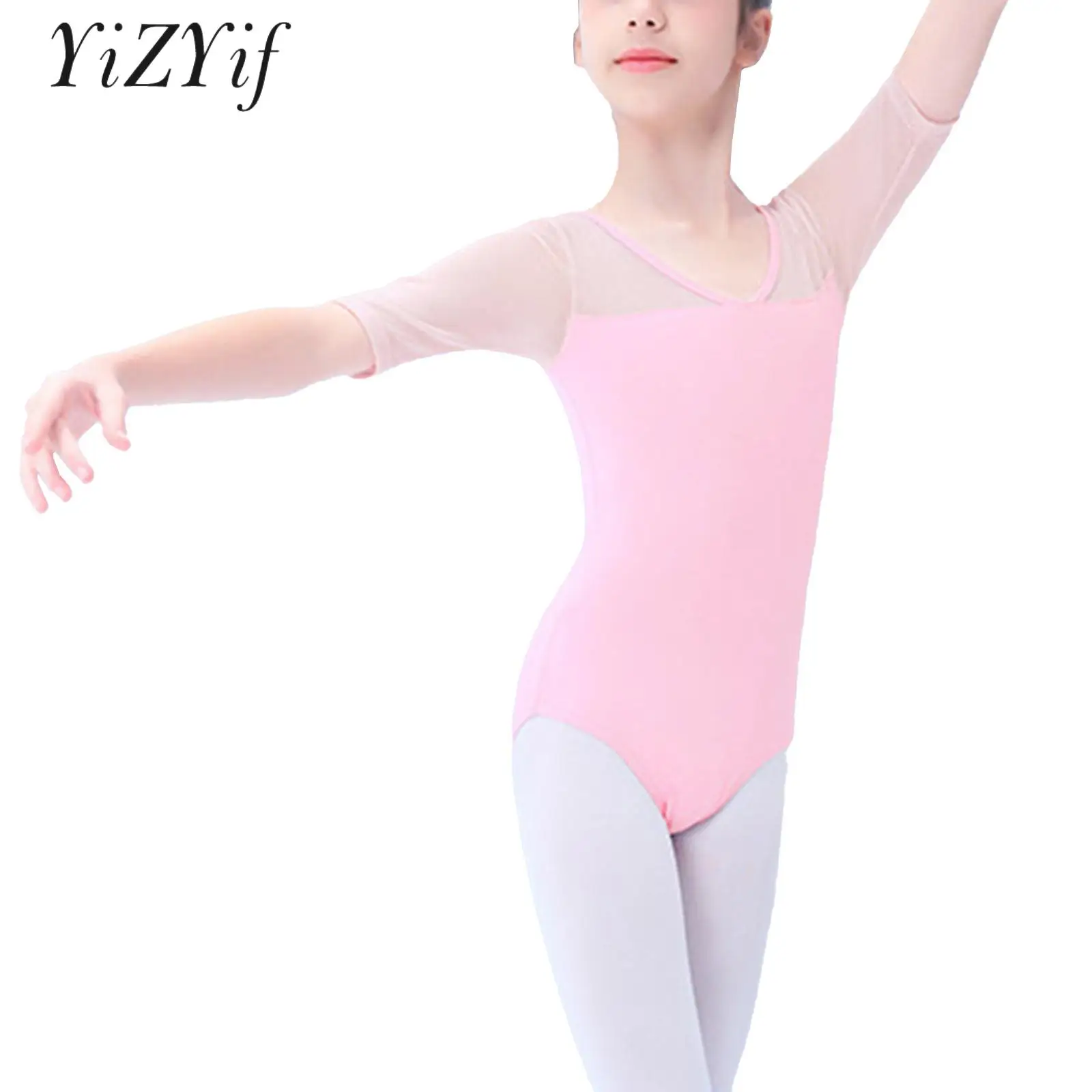 Kids Girls Ballet Leotard Half Sleeve Sheer Mesh Patchwork Ballerina Dancewear Bodysuit Gymnastics Dance Class Training Outfits
Kids Girls Ballet Leotard Half Sleeve Sheer Mesh Patchwork Ballerina Dancewear Bodysuit Gymnastics Dance Class Training Outfits