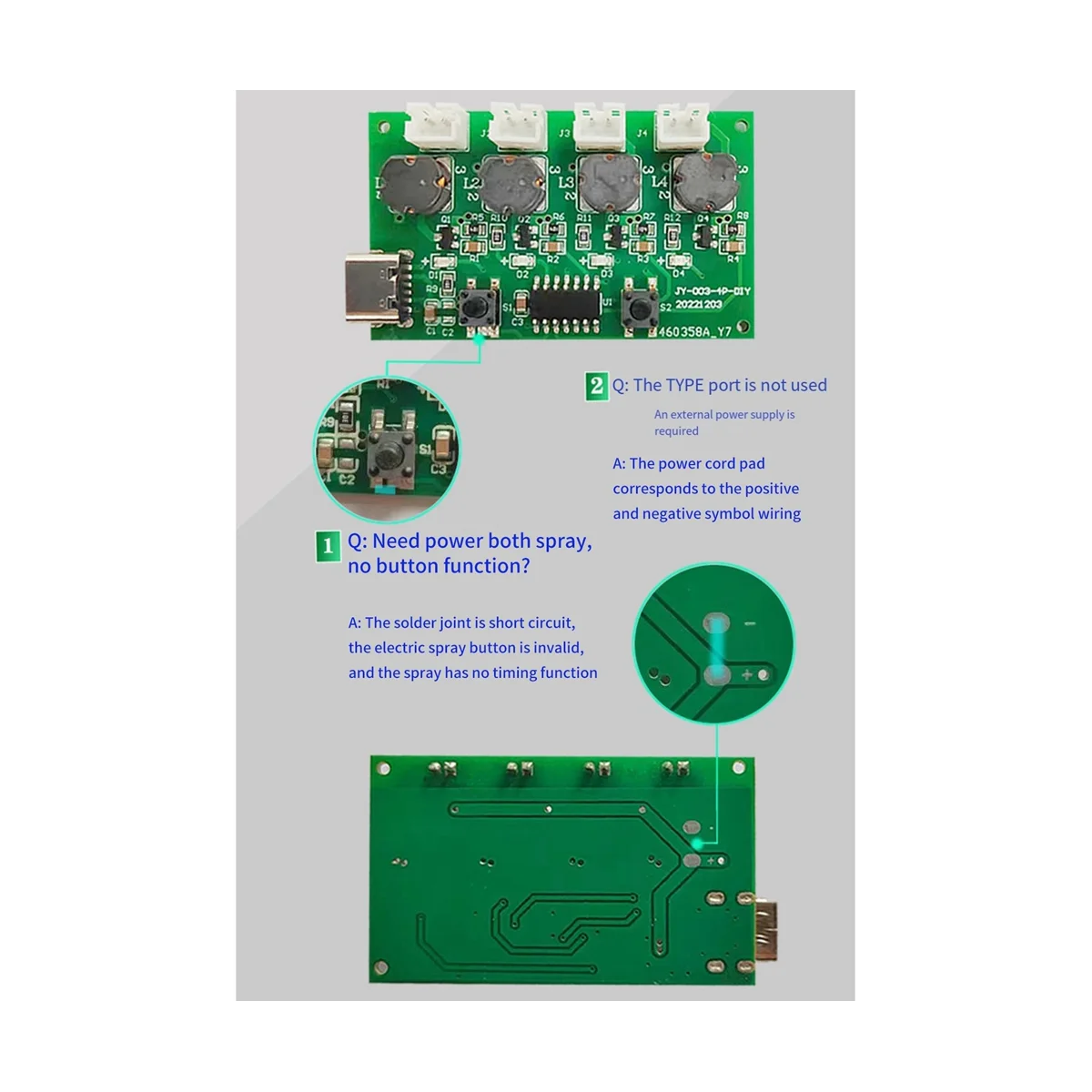 Four-Spray Humidifier Module Humidifier Control Board Atomizer Driver Board Four-Spray Humidifier Module,Set A
Four-Spray Humidifier Module Humidifier Control Board Atomizer Driver Board Four-Spray Humidifier Module,Set A