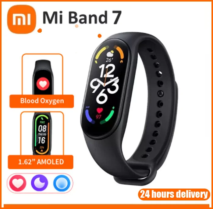 Оригинальный фитнес-трекер Xiaomi Mi Band 7 с AMOLED-экраном 1,62 дюйма, SpO2, датчик уровня кислорода в крови, Bluetooth, водонепроницаемый спортивный смарт-б...
Оригинальный фитнес-трекер Xiaomi Mi Band 7 с AMOLED-экраном 1,62 дюйма, SpO2, датчик уровня кислорода в крови, Bluetooth, водонепроницаемый спортивный смарт-б...