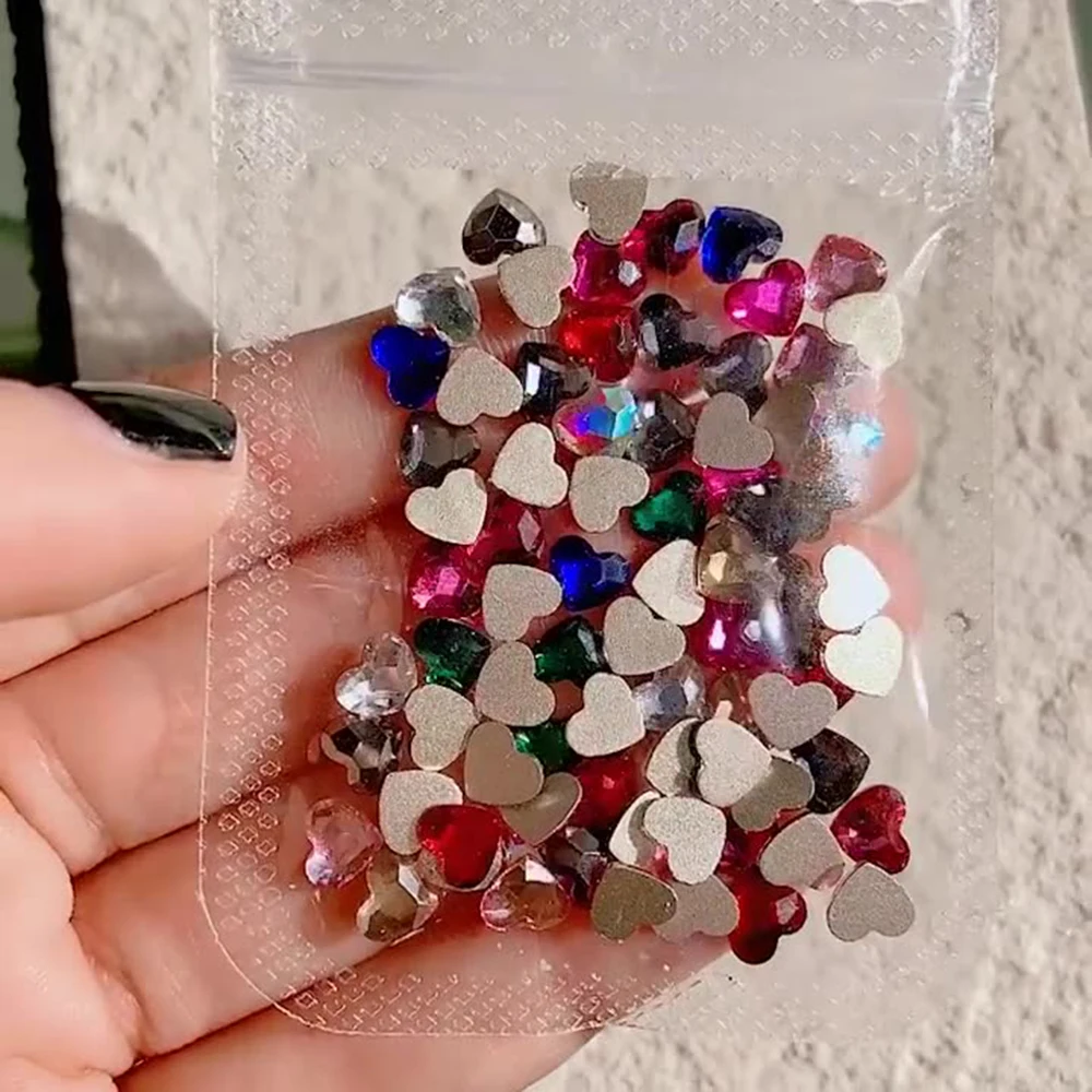 50PCS Mix 5*6mm Heart Nail Art Rhinestones Charms Heart Crystals Gems for Nails Flat Back Rhinestone Glitter for DIY Crafts Deco
50PCS Mix 5*6mm Heart Nail Art Rhinestones Charms Heart Crystals Gems for Nails Flat Back Rhinestone Glitter for DIY Crafts Deco