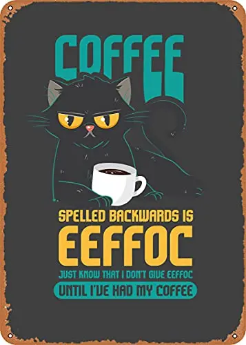 Coffee Spelled Backwards Vintage Look Metal Sign Patent Art Prints Retro Gift 8x12 Inch
Coffee Spelled Backwards Vintage Look Metal Sign Patent Art Prints Retro Gift 8x12 Inch