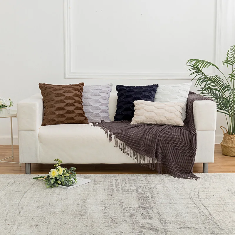 

Pillow Cover Tropical Palm Living Room Decoration Decorative 45x45CM Colorful Velvet Cushion Cover Home Decor Square Leaf E0490