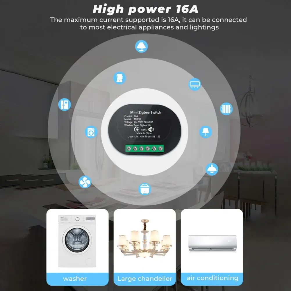Light Switch Module Excellent High Power Lightweight Smart Mini Relay Light Switch Remote Control Module for Household
Light Switch Module Excellent High Power Lightweight Smart Mini Relay Light Switch Remote Control Module for Household