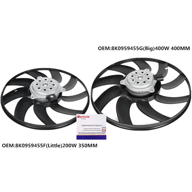 Модуль радиатора охлаждения двигателя в сборе OEM 8K0959455G слева 8K0959455F справа для Audi