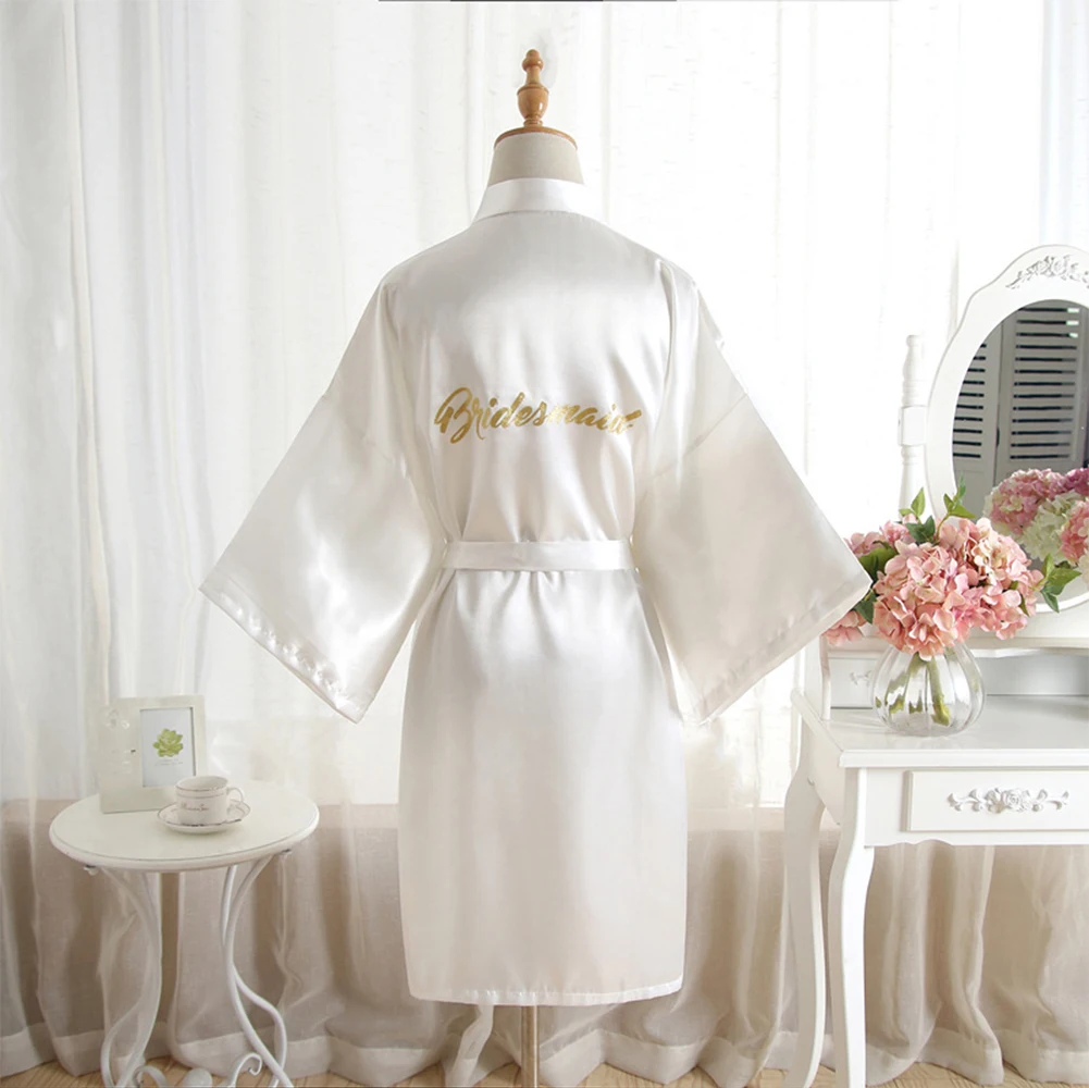 Women Robe Sexy Satin Ultra-thin Nightdress Bridal Morning Gown Ladies Wedding Bridesmaid Kimono Bathrobes Loose Short Lingerie
Women Robe Sexy Satin Ultra-thin Nightdress Bridal Morning Gown Ladies Wedding Bridesmaid Kimono Bathrobes Loose Short Lingerie