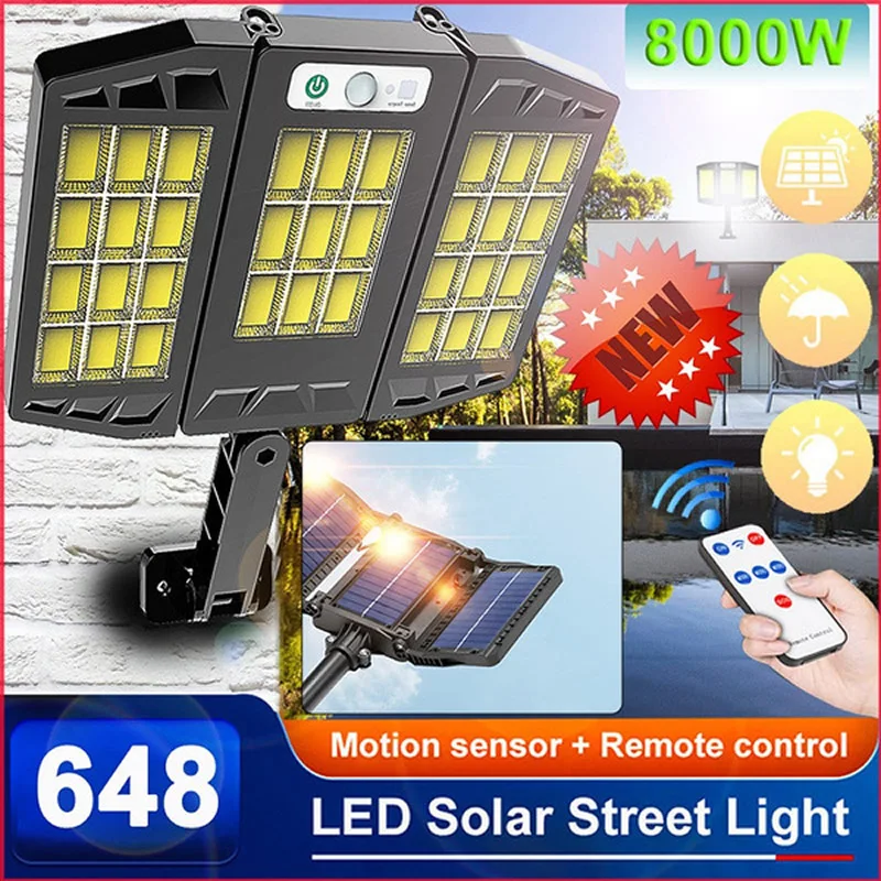 Solar Street Lights Outdoor Waterproof Motion Sensor Wall Lamp with 3 Lighting Mode Adjustable LED Remote Control Solar Light
Solar Street Lights Outdoor Waterproof Motion Sensor Wall Lamp with 3 Lighting Mode Adjustable LED Remote Control Solar Light