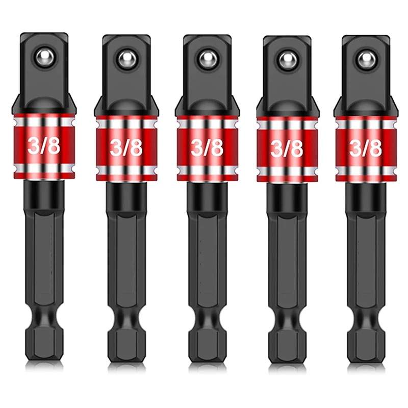 5Pcs 3/8" 1/2" 1/4" Impact Grade Socket Adapter Set Turns Power Drill Into High Speed Nut Driver Torque Impact Wrench
5Pcs 3/8" 1/2" 1/4" Impact Grade Socket Adapter Set Turns Power Drill Into High Speed Nut Driver Torque Impact Wrench