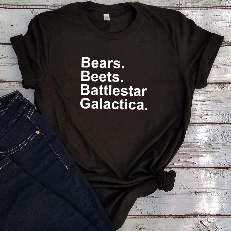 Bears Beets Battlestar Tshirt Pink Womens Tops Plus Size Letter Funny T Shirts Punk Korean 2022 New Vintage 90s Women Tee XL
Bears Beets Battlestar Tshirt Pink Womens Tops Plus Size Letter Funny T Shirts Punk Korean 2022 New Vintage 90s Women Tee XL