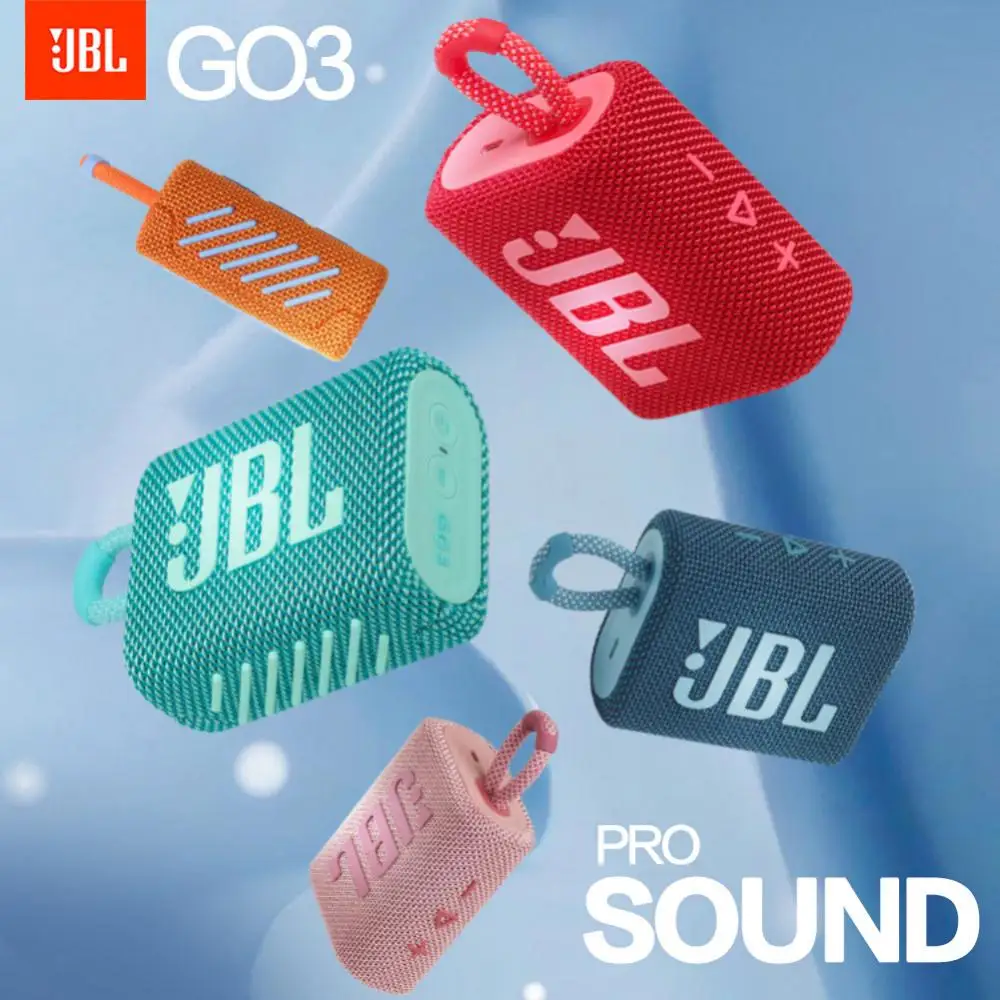 

JBL GO3 Wireless Bluetooth Speakers IP67 Waterproof GO 3 Portable Mini Speaker Subwoofer Bass Sound Outdoor Speakers Original