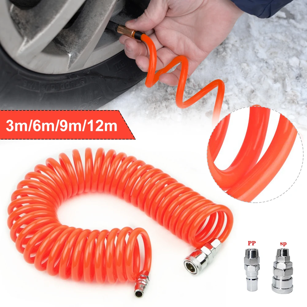 Spring Pipe 3M 6M 9M 12M OD 8mm x ID 5mm Flexible PU Recoil Hose Tube for Compressor Air Tool Collocation Fittings
Spring Pipe 3M 6M 9M 12M OD 8mm x ID 5mm Flexible PU Recoil Hose Tube for Compressor Air Tool Collocation Fittings