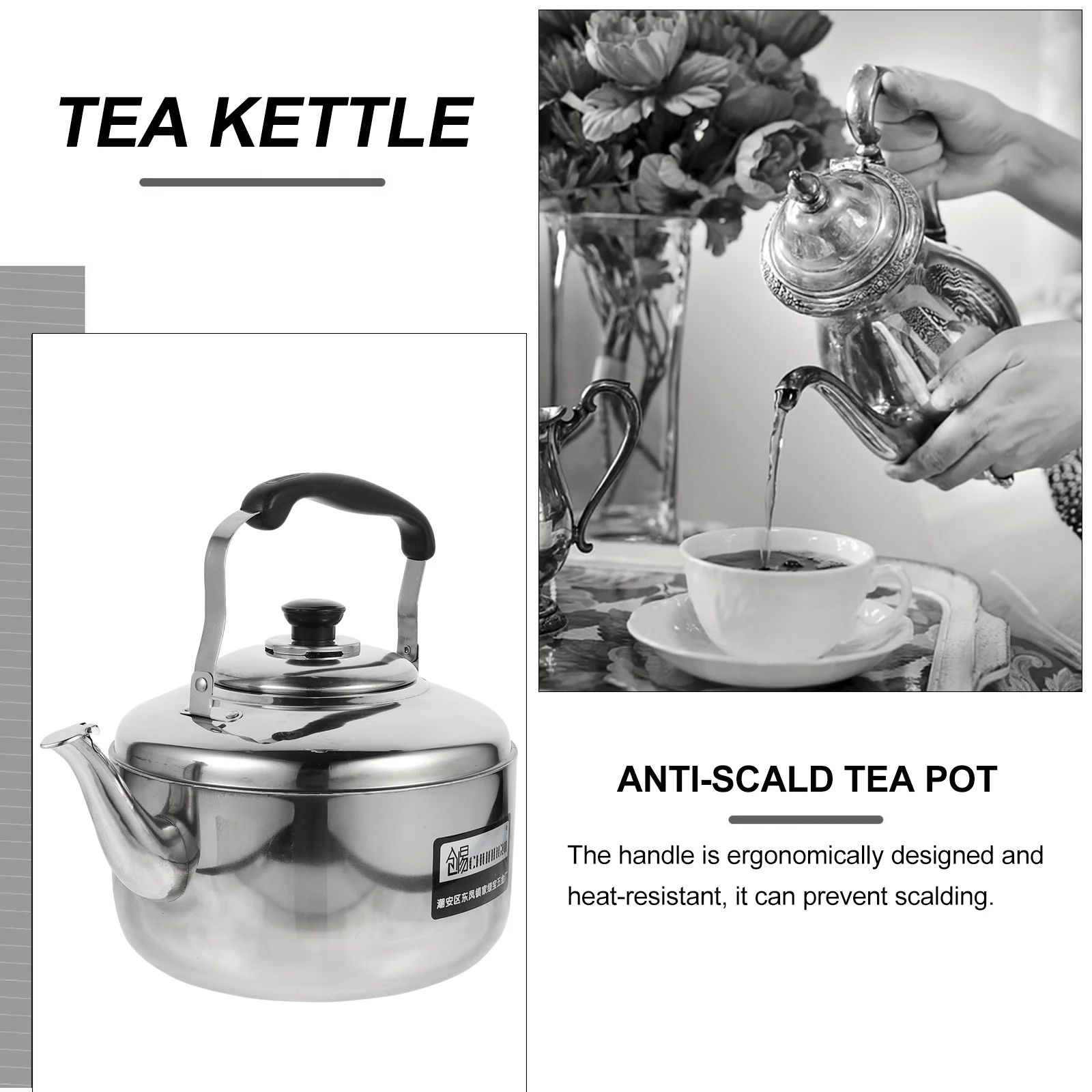 Kettle Tea Teapot Whistling Water Coffee Stainless Steel Stovetop Pot Stove Electriccampinggas Boiling Outdoor Pour Over Maker 
Kettle Tea Teapot Whistling Water Coffee Stainless Steel Stovetop Pot Stove Electriccampinggas Boiling Outdoor Pour Over Maker