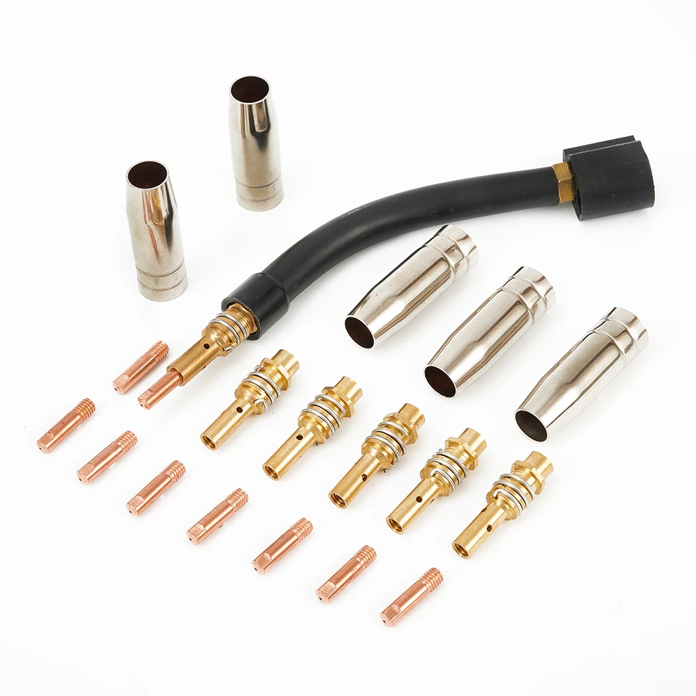 Gas Nozzle Welding Accessories Gooseneck Holder 0.8mm 21PCS Air Cooled Contact Tip For Welder MB15AK MIG Torch
Gas Nozzle Welding Accessories Gooseneck Holder 0.8mm 21PCS Air Cooled Contact Tip For Welder MB15AK MIG Torch