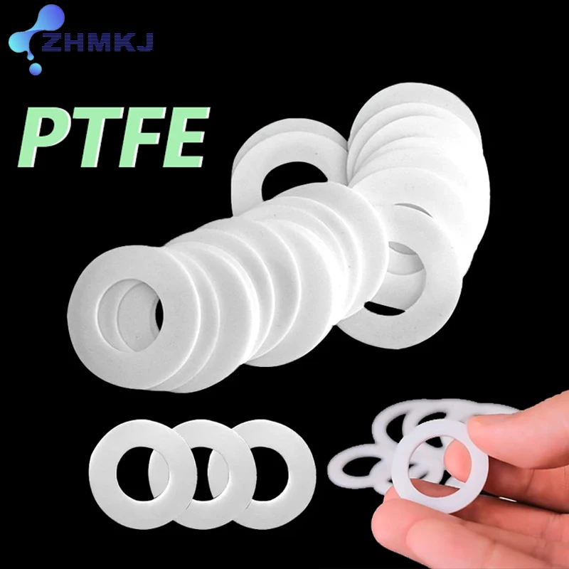 Плоская шайба из ПТФЭ, прокладка, уплотнительное кольцо, белая плоская прокладка, анти-исследование, толщина 2 мм, 3 мм
Плоская шайба из ПТФЭ, прокладка, уплотнительное кольцо, белая плоская прокладка, анти-исследование, толщина 2 мм, 3 мм