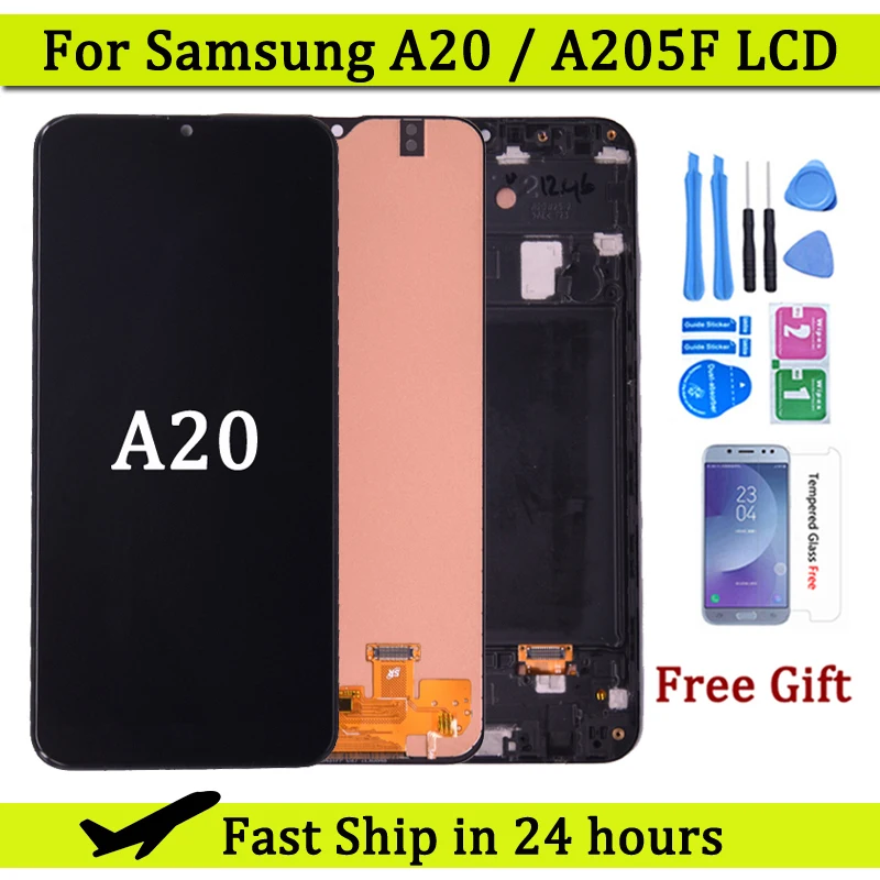 6.4'' For Samsung Galaxy A20 LCD Display With Touch Screen Digitizer Assembly For Samsung A205 SM-A205F A205FN Free shipping
6.4'' For Samsung Galaxy A20 LCD Display With Touch Screen Digitizer Assembly For Samsung A205 SM-A205F A205FN Free shipping