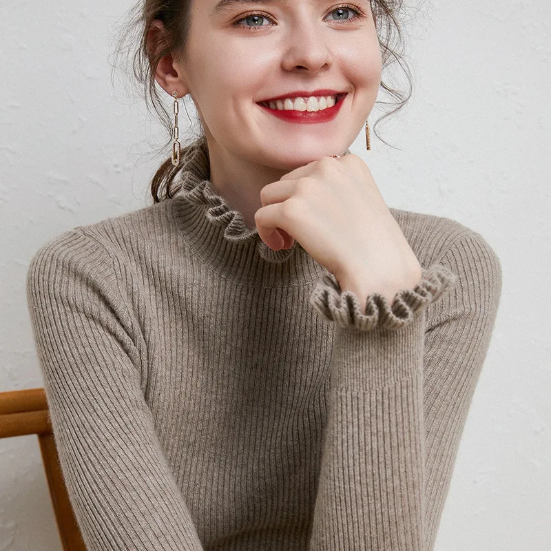 New Knit Sweaters for Women Fashion Stand-up Collar Autumn Winter Ribbed Wild Sweaters Woman Slim Soft Warm Tops Ladies T219
New Knit Sweaters for Women Fashion Stand-up Collar Autumn Winter Ribbed Wild Sweaters Woman Slim Soft Warm Tops Ladies T219
