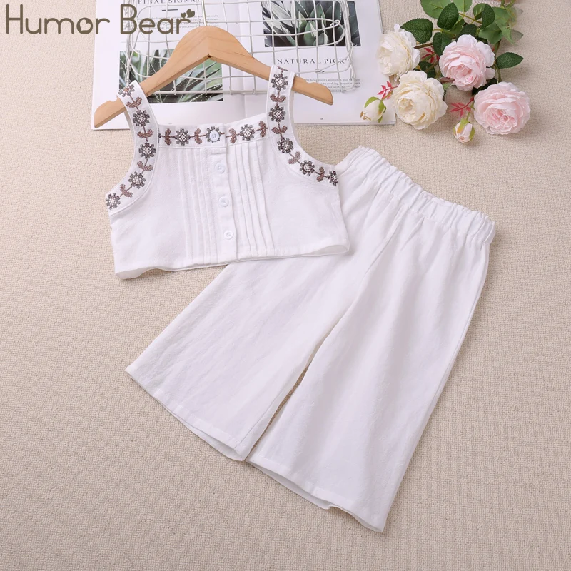 Humor Bear Korean Style Girls Set Single Breasted Embroidery Vest+Wide Leg Pant 2Pcs Kids Outfit Childrens Wear
Humor Bear Korean Style Girls Set Single Breasted Embroidery Vest+Wide Leg Pant 2Pcs Kids Outfit Childrens Wear