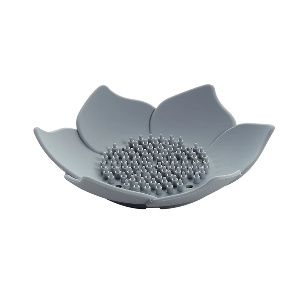 Lotus Shape Soap Dishes Box Storage Organizer Silicone Draining Holder Anti-Skid Soap Tray Home Bathroom Accessories Supplies
Lotus Shape Soap Dishes Box Storage Organizer Silicone Draining Holder Anti-Skid Soap Tray Home Bathroom Accessories Supplies