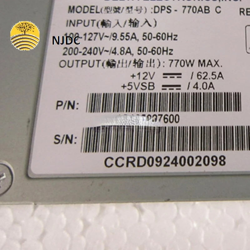 Серверный блок питания DPS-770AB C 1U 770 Вт для R515 R525 будет проверен перед отправкой
Серверный блок питания DPS-770AB C 1U 770 Вт для R515 R525 будет проверен перед отправкой