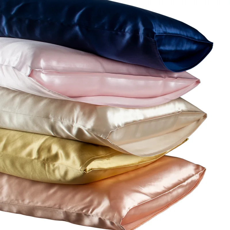 22 Momme Bright Fabric Double-sided Silk Pillowcase 100% Mulberry Silk Sleep Pillow Case Satin Pillowcase for Hair and Skin
22 Momme Bright Fabric Double-sided Silk Pillowcase 100% Mulberry Silk Sleep Pillow Case Satin Pillowcase for Hair and Skin