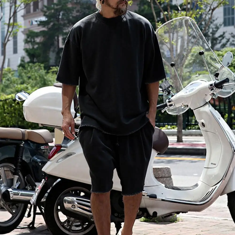 Summer 1 Set Popular Loose O-neck Top Pants Male Athletic Wear Set Lace-up for Fitness
Summer 1 Set Popular Loose O-neck Top Pants Male Athletic Wear Set Lace-up for Fitness
