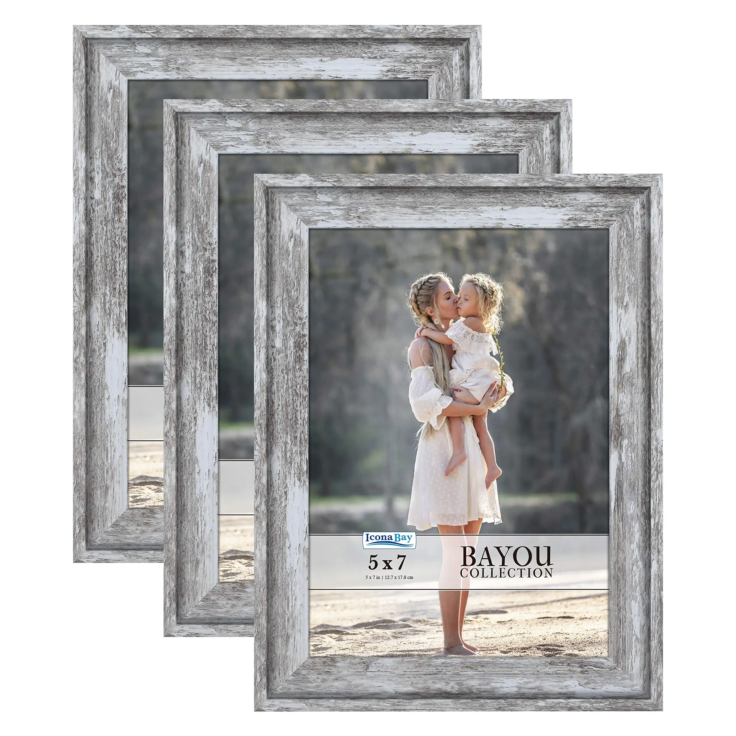 4x6 Azure Gray Picture Frames Coastal Style 3 Pack Bayou Collection (US Company)
4x6 Azure Gray Picture Frames Coastal Style 3 Pack Bayou Collection (US Company)
