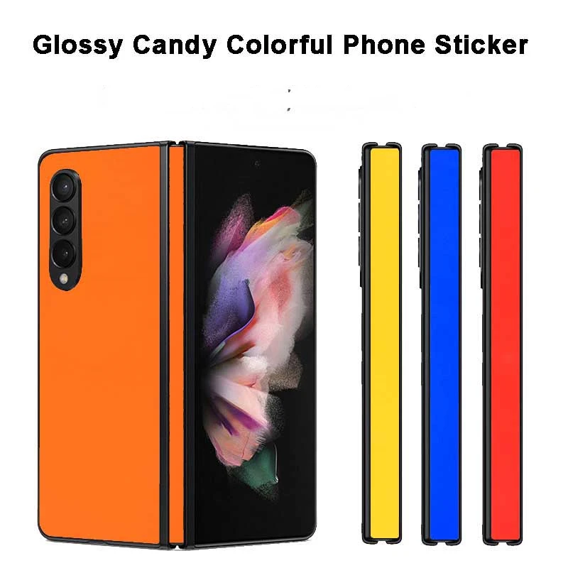 High Glossy Candy Colorful Phone Sticker For SAMSUNG Galaxy Z Fold 4 5G Back + Hinge Matte Film For Galaxy Z Fold4 5G Skin Cover 
High Glossy Candy Colorful Phone Sticker For SAMSUNG Galaxy Z Fold 4 5G Back + Hinge Matte Film For Galaxy Z Fold4 5G Skin Cover