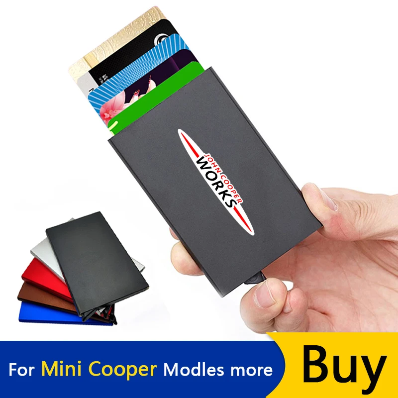 JKHNN Automatic Metal Credit Card Box Anti-theft ID Credit Card Holder For Mini Cooper Works JCW R56 R57 R58 R59 R61 F54 F55 F56
JKHNN Automatic Metal Credit Card Box Anti-theft ID Credit Card Holder For Mini Cooper Works JCW R56 R57 R58 R59 R61 F54 F55 F56