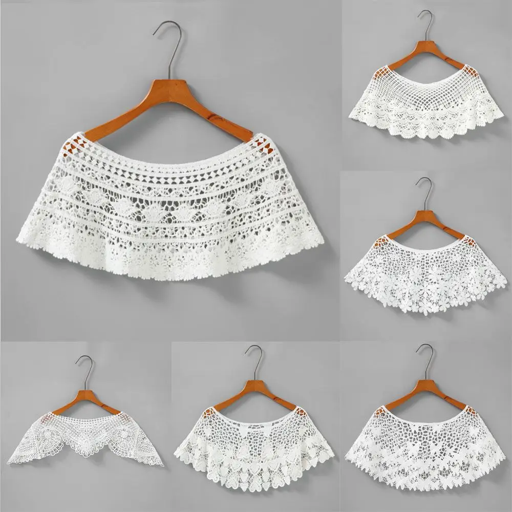 Female Lace Short Hollow Out Smock Shawl Crochet Knit Cape Shrug Poncho
Female Lace Short Hollow Out Smock Shawl Crochet Knit Cape Shrug Poncho
