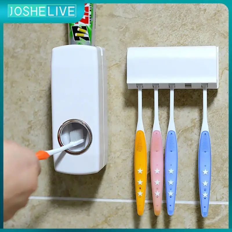 Automatic Toothpaste Dispenser Wall Mount Dust-proof Toothbrush Holder Wall Mount Storage Rack Bathroom Accessories Set Squeezer
Automatic Toothpaste Dispenser Wall Mount Dust-proof Toothbrush Holder Wall Mount Storage Rack Bathroom Accessories Set Squeezer