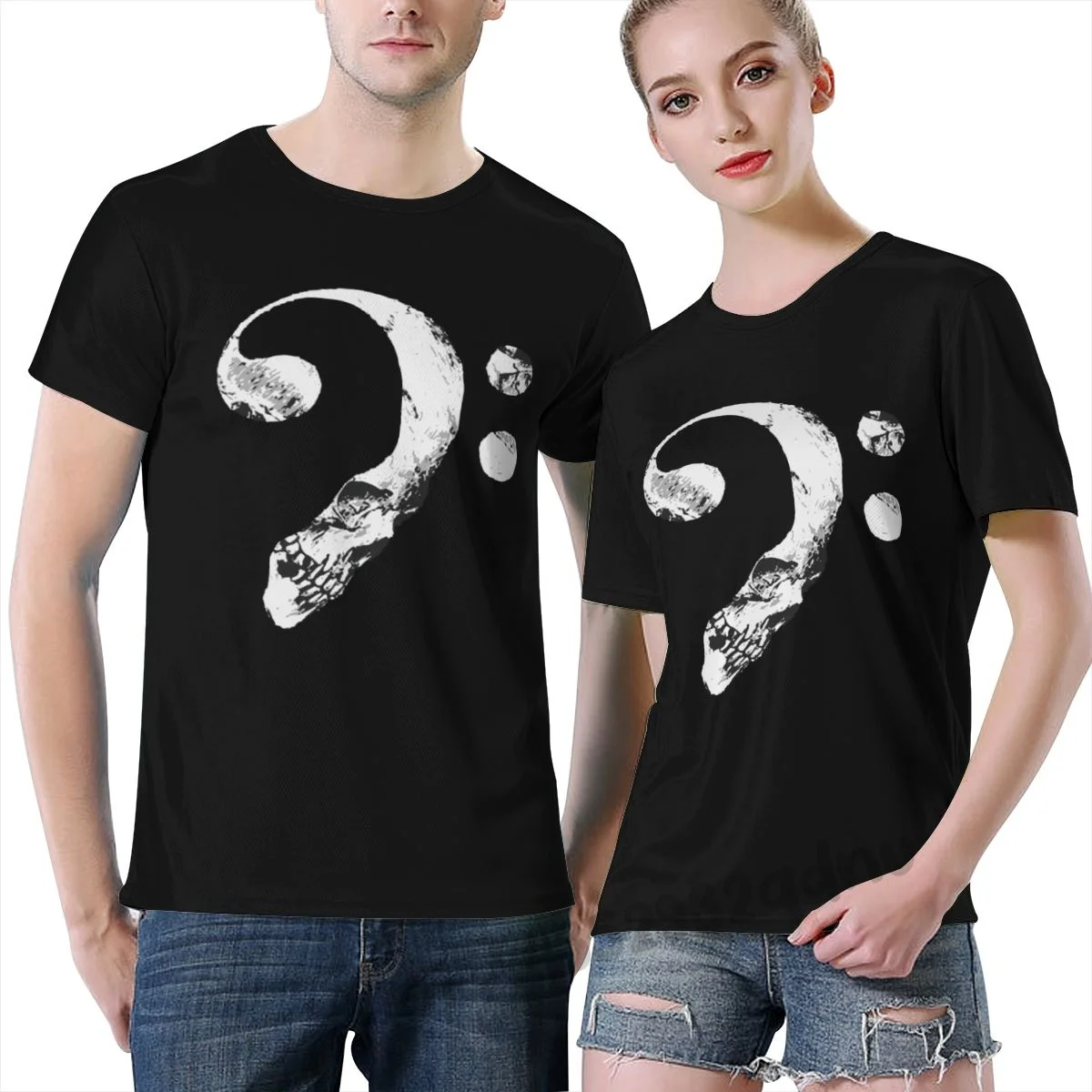 Black T-shirt Bass Clef Skull Music Notes All sizes S-6XL male Teeshirt Summer Top Tees Man Brand Tee-shirt
Black T-shirt Bass Clef Skull Music Notes All sizes S-6XL male Teeshirt Summer Top Tees Man Brand Tee-shirt
