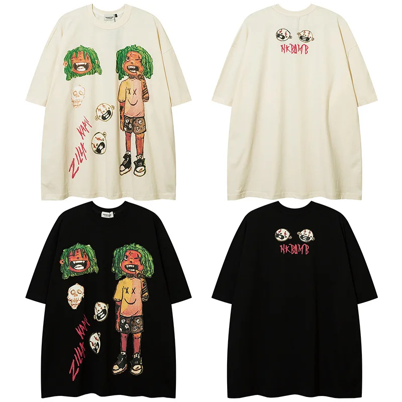 2023 New Summer Men'S T-Shirts Funny Print Loose Short Sleeve Letter Hip Hop Unisex Tops Casual Fashion Male Tees Shirts
2023 New Summer Men'S T-Shirts Funny Print Loose Short Sleeve Letter Hip Hop Unisex Tops Casual Fashion Male Tees Shirts